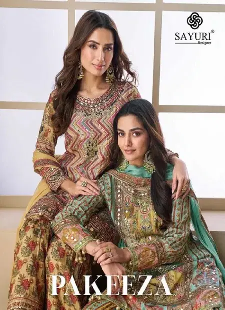 Pakeeza By Sayuri Heavy Crep Silk With Multi Digital Print  Readymade Suits Bulk Orders In India
